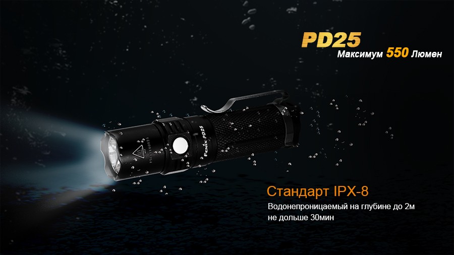 Ліхтар ручний Fenix PD25+16340 USB, фото 20