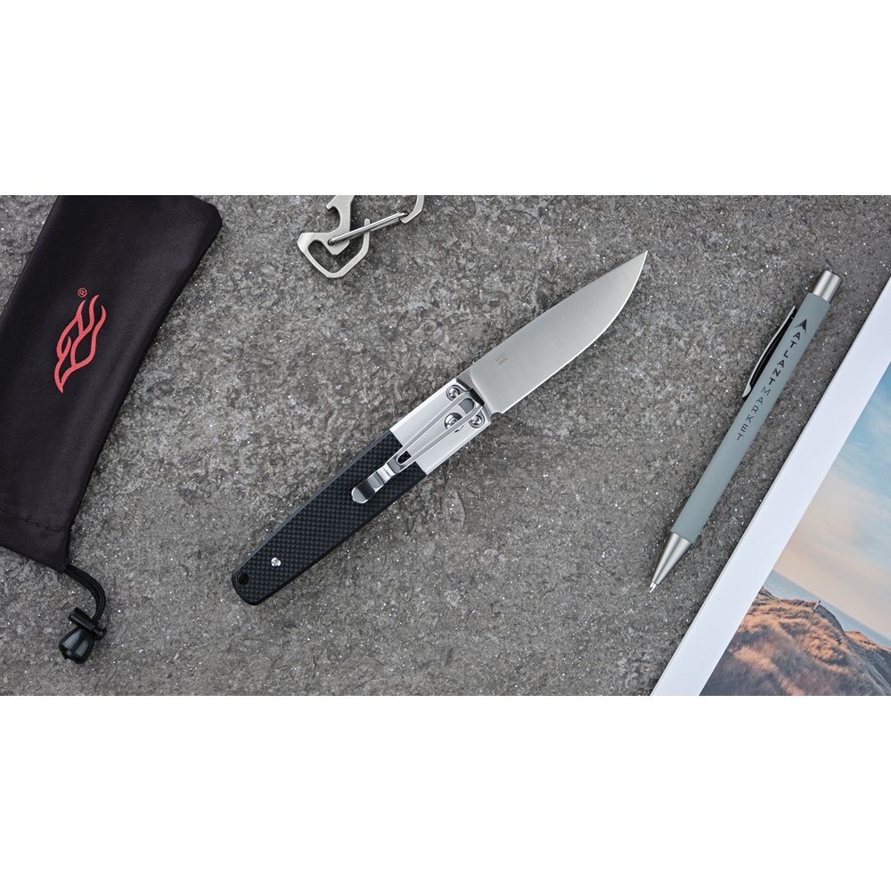 Ніж складаний туристичний Ganzo G7211 (8.5 см) 440C / G10 чорний