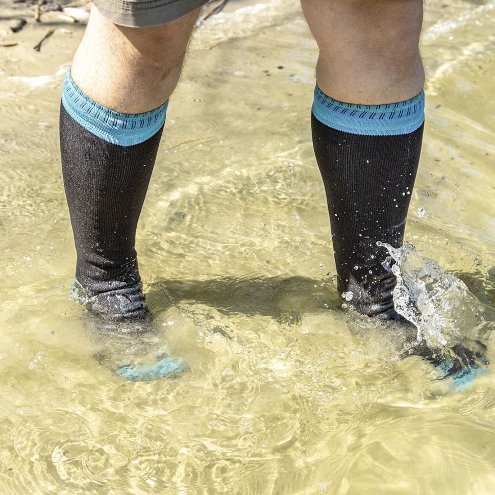 Шкарпетки водонепроникні Dexshell Wading Green, p-p L, чорні, фото 5
