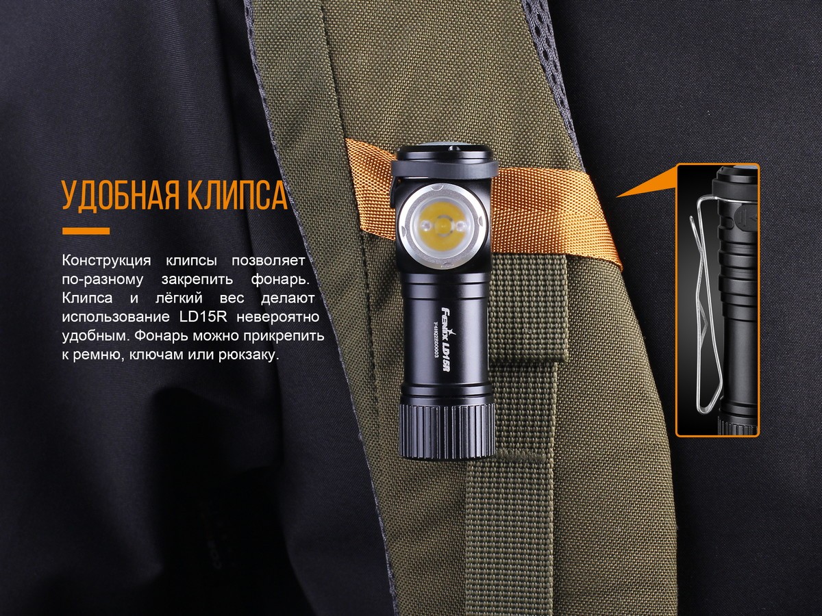 Ліхтар ручний Fenix LD15R Cree XP-G3, фото 16