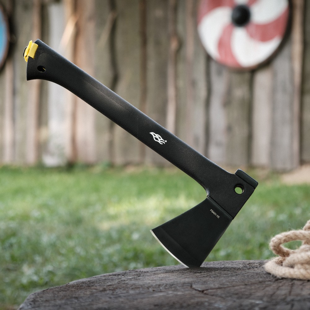 Сокира Firebird FSA01-YE (34.7 см) 3Cr13 / Рolymeric чорна