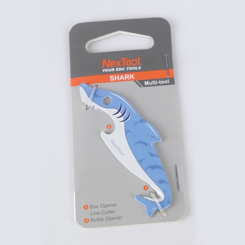 Міні-Мультитул NexTool EDC box cutter Shark KT5521Blue, фото 6
