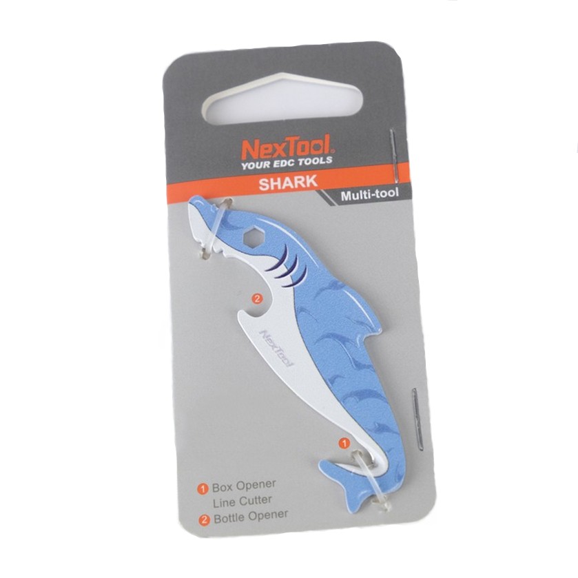 Міні-Мультитул NexTool EDC box cutter Shark KT5521Black, фото 4