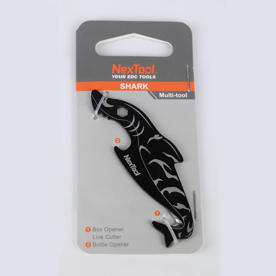 Міні-Мультитул NexTool EDC box cutter Shark KT5521Black, фото 5
