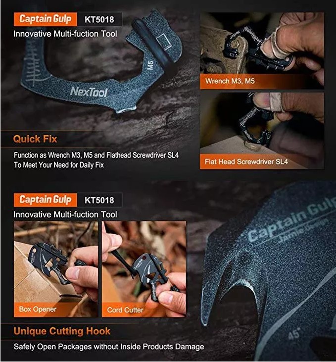Міні-Мультитул NexTool Captain Gulp KT5018, фото 14