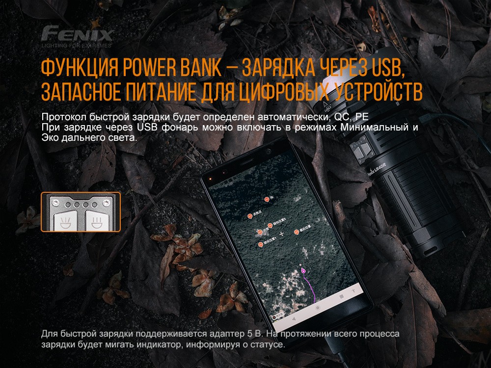 Ліхтар ручний Fenix LR40R, фото 12