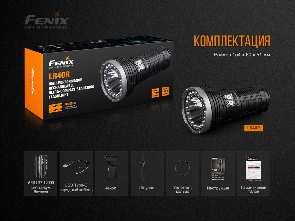 Ліхтар ручний Fenix LR40R, фото 16