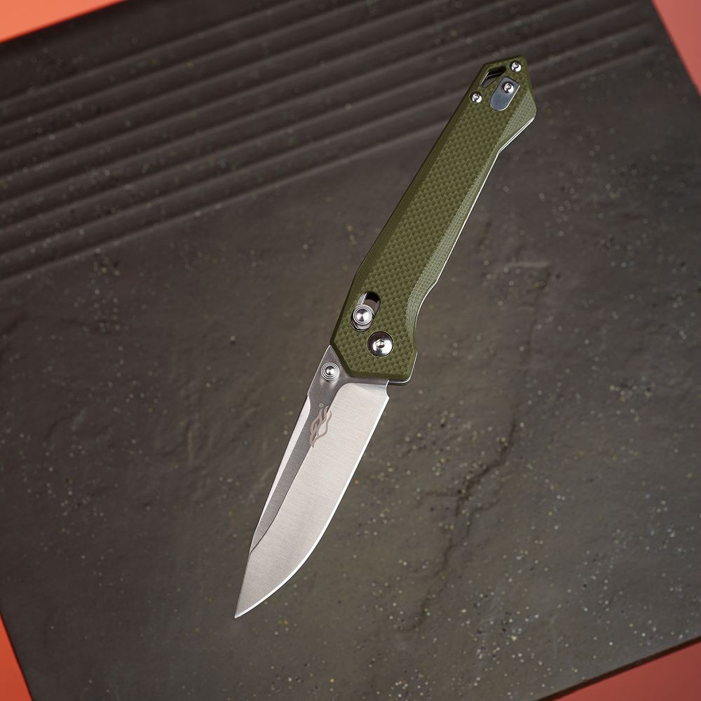 Ніж складаний туристичний  Firebird FB7651 (8.3 см) 440С / G10 зелений, фото 5