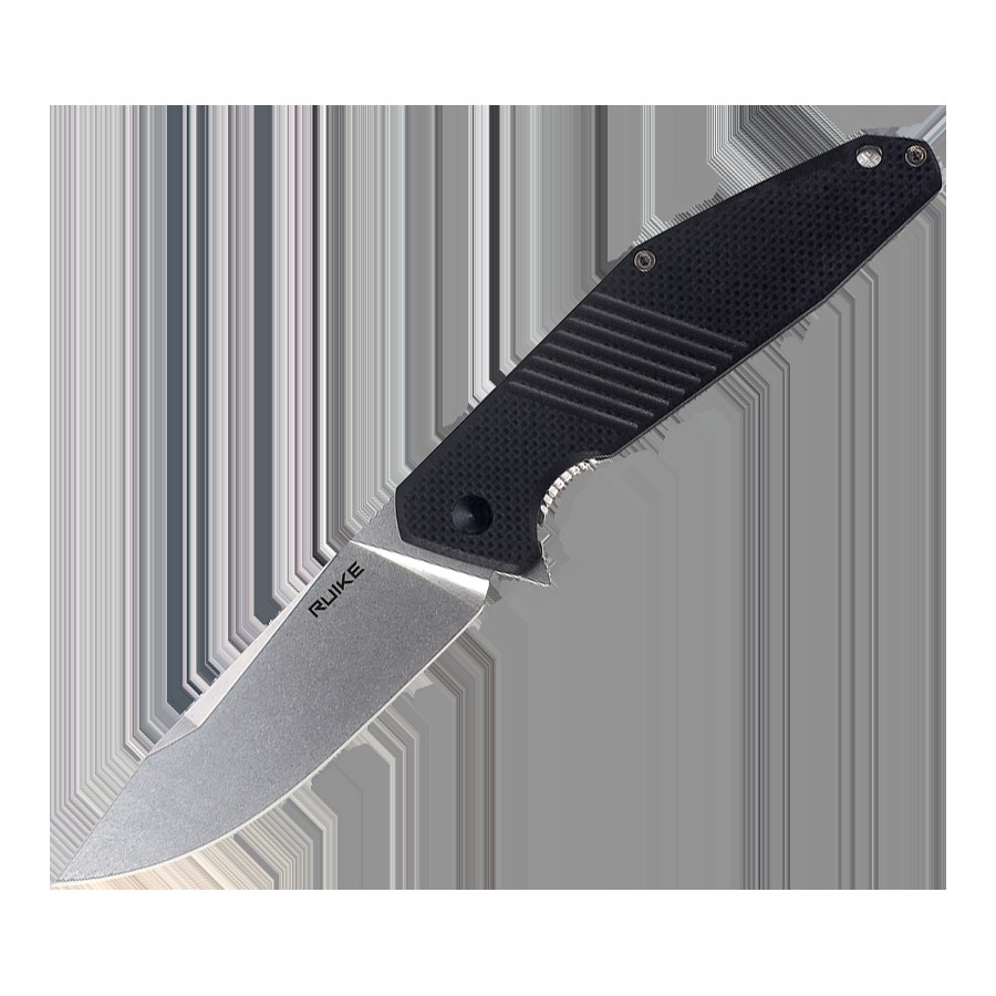 Ніж складаний туристичний Ruike D191-B, (9.2 см) 8Cr13Mov / G10 + steel 420 чорний