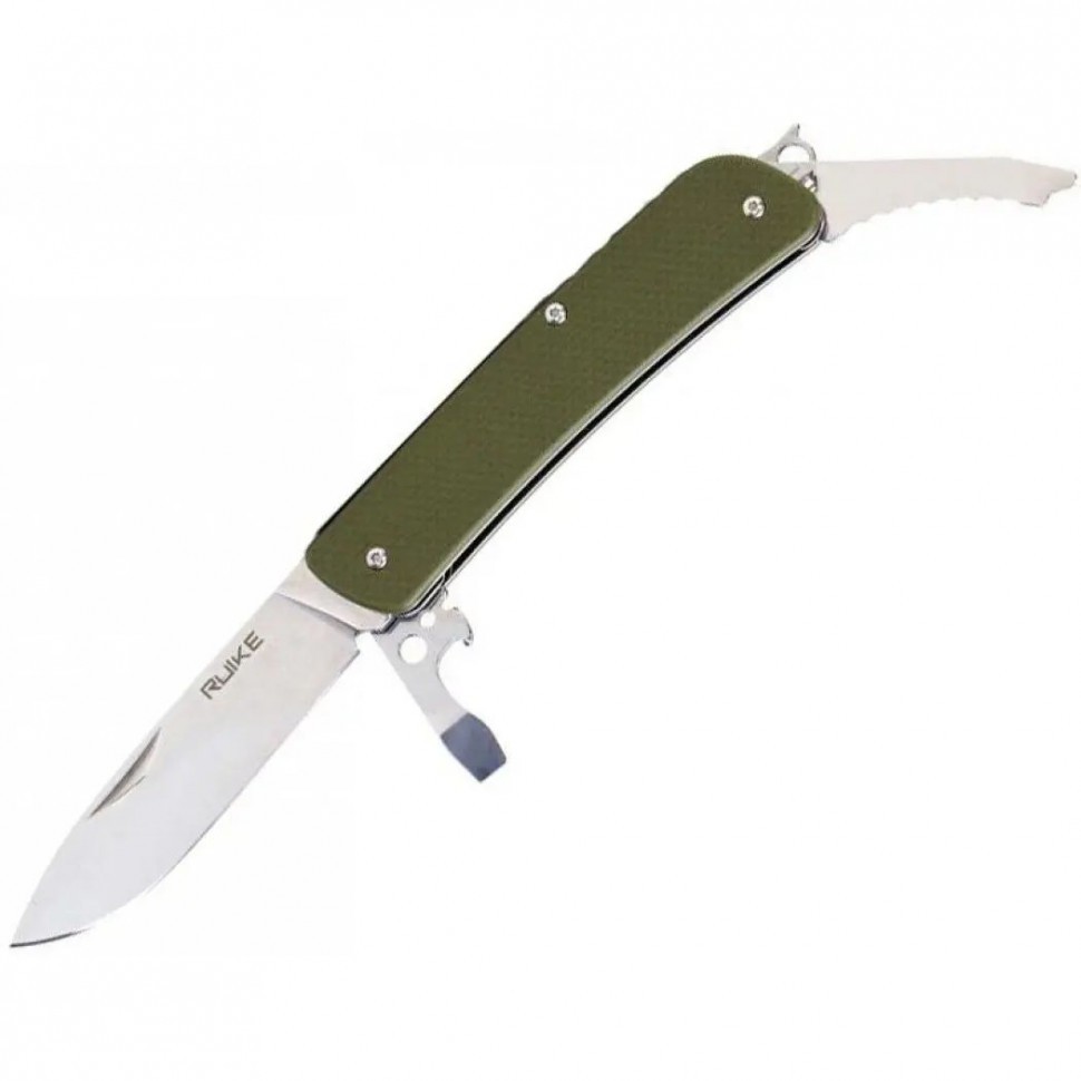 Багатофункціональний ніж Ruike Criterion L21, 12C27 / G10 зелений, інстр