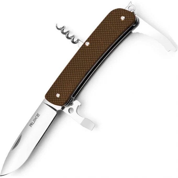 Багатофункціональний ніж Ruike Criterion L21, 12C27 / G10 коричневий інстр