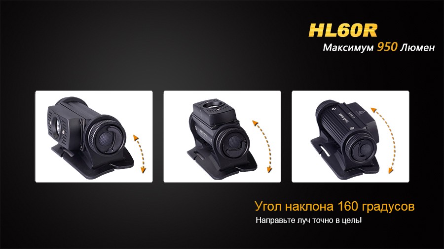 Ліхтар налобний Fenix HL60R Cree XM-L2 U2 Neutral White LED, фото 19