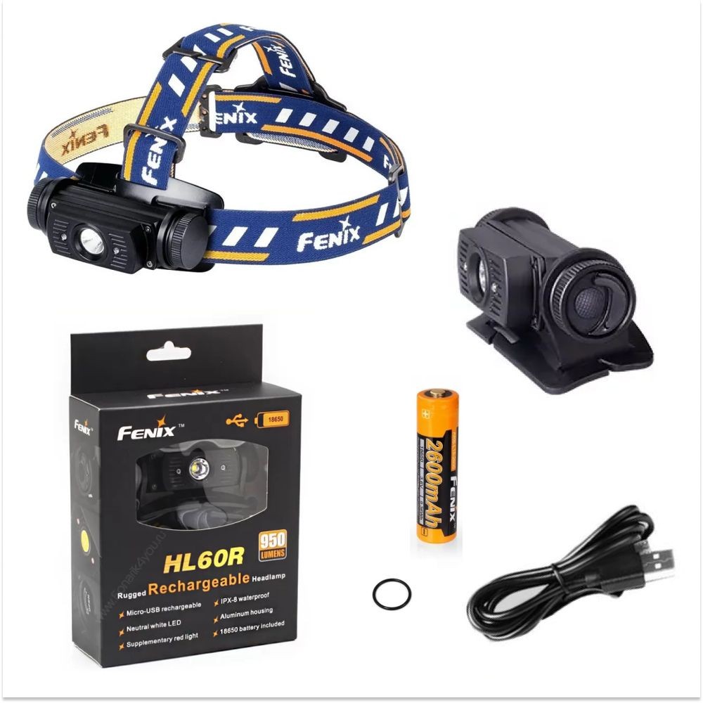 Ліхтар налобний Fenix HL60R Cree XM-L2 U2 Neutral White LED, фото 25