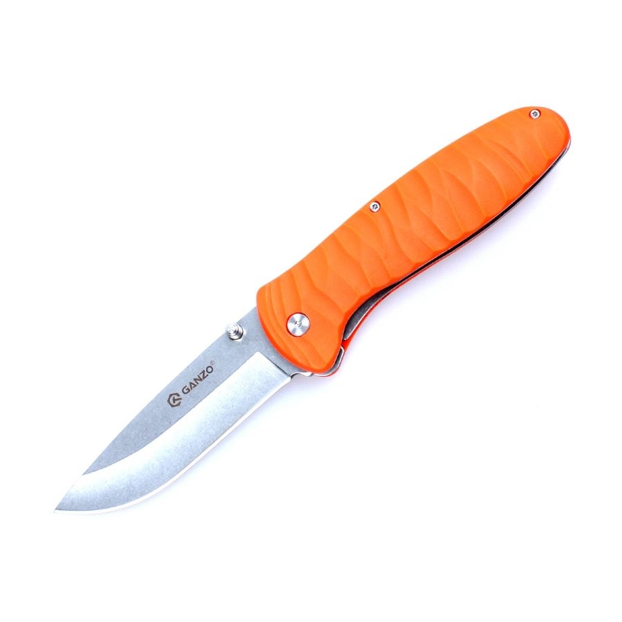 Ніж складаний туристичний Ganzo G6252 BDR4116 / fiberglass помаранчевий