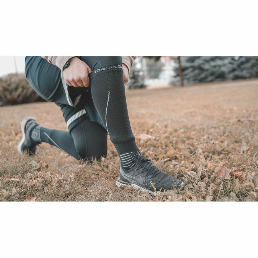Шкарпетки водонепроникні Dexshell Compression Mudder, р-р L, сірі, фото 7