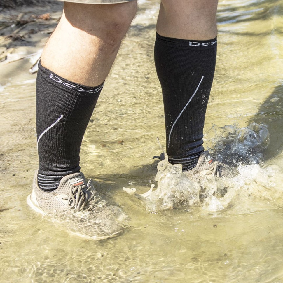 Шкарпетки водонепроникні Dexshell Compression Mudder, р-р L, сірі, фото 18