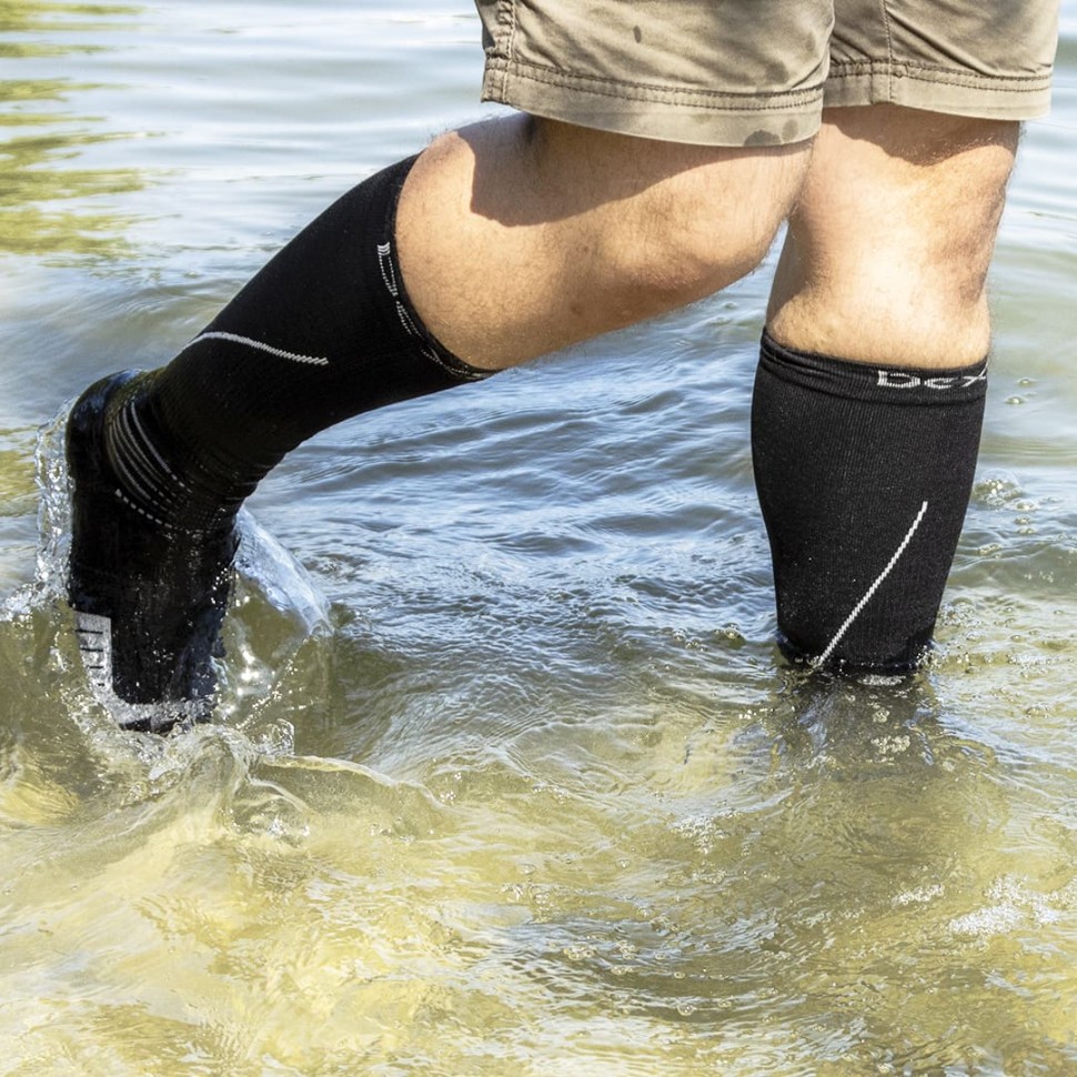 Шкарпетки водонепроникні Dexshell Compression Mudder, р-р М, сірі, фото 19