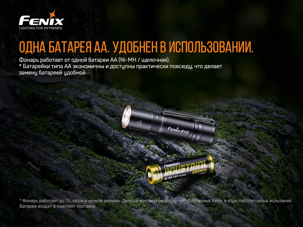 Ліхтар ручний Fenix E12 V2.0, фото 9