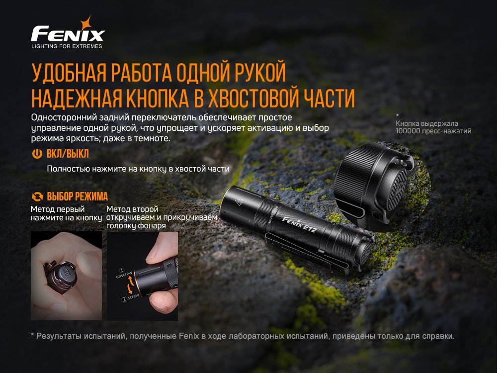Ліхтар ручний Fenix E12 V2.0, фото 11