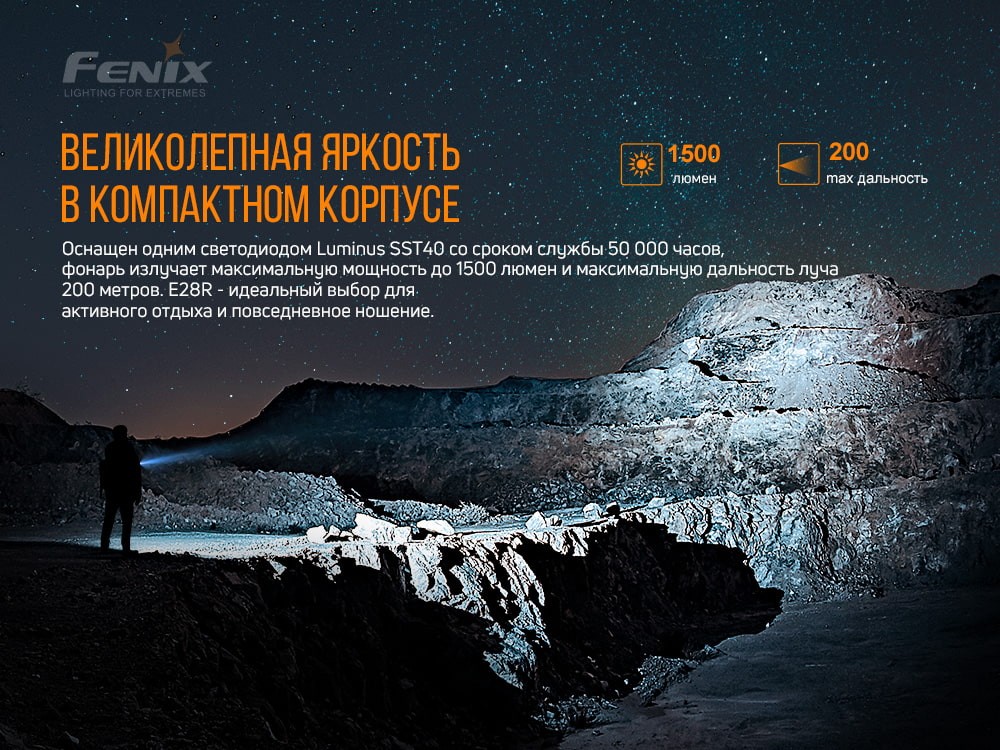 Ліхтар ручний Fenix E28R, фото 7