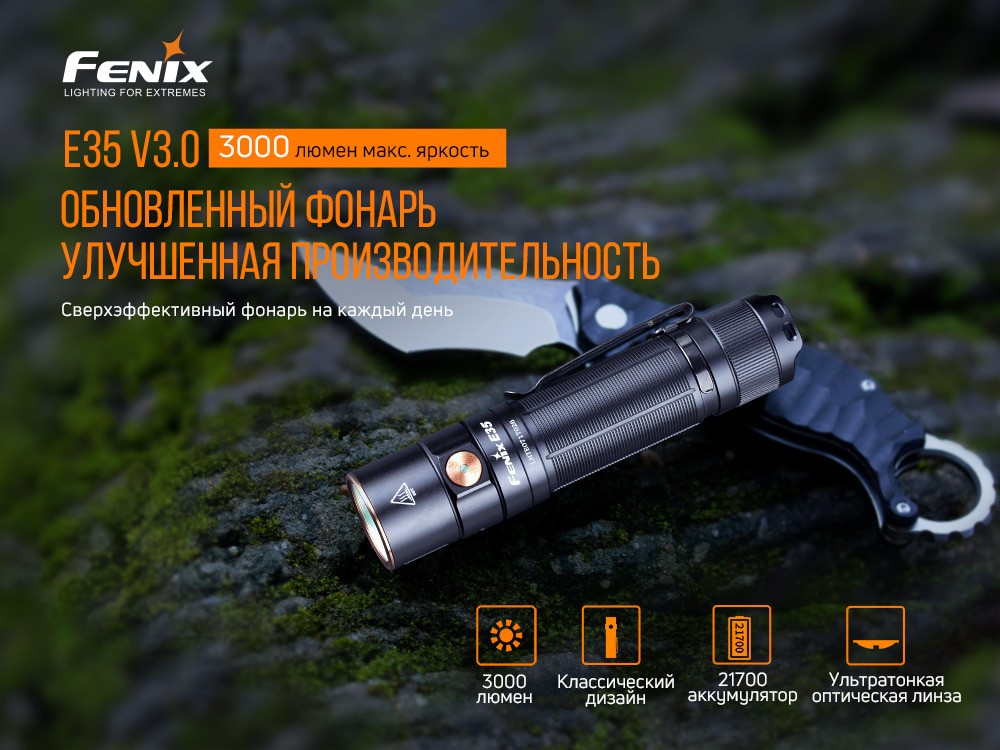 Ліхтар ручний Fenix E35 V3.0, фото 6