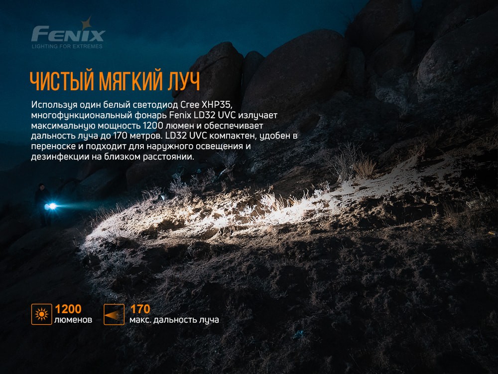 Ліхтар ручний Fenix LD32 UVC, фото 12