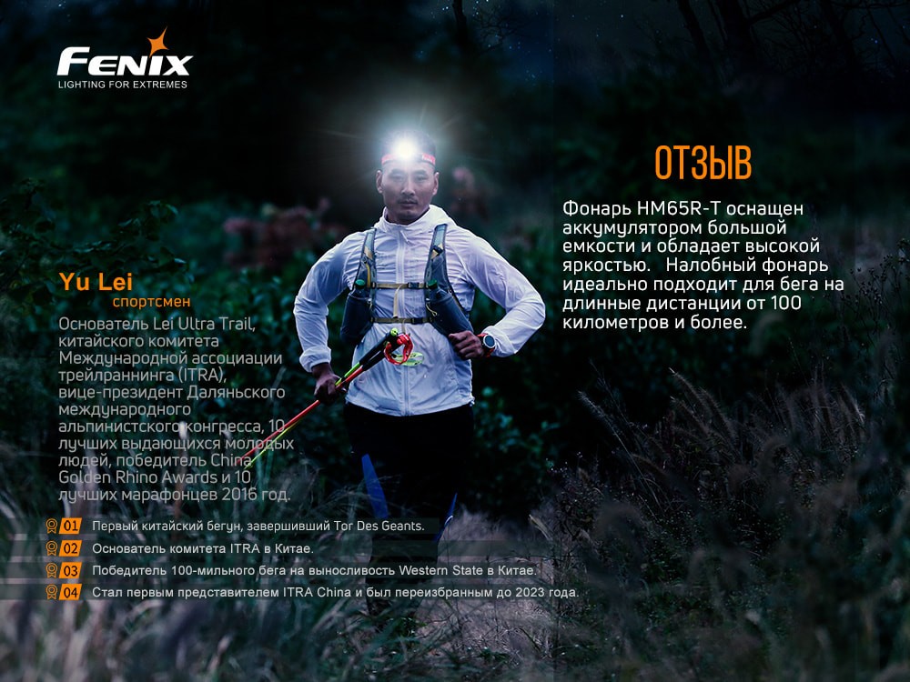 Ліхтар налобний Fenix HM65R-T, фото 20