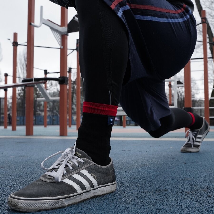Шкарпетки водонепроникні Dexshell Running Lite, р-р М,  червоні, фото 3