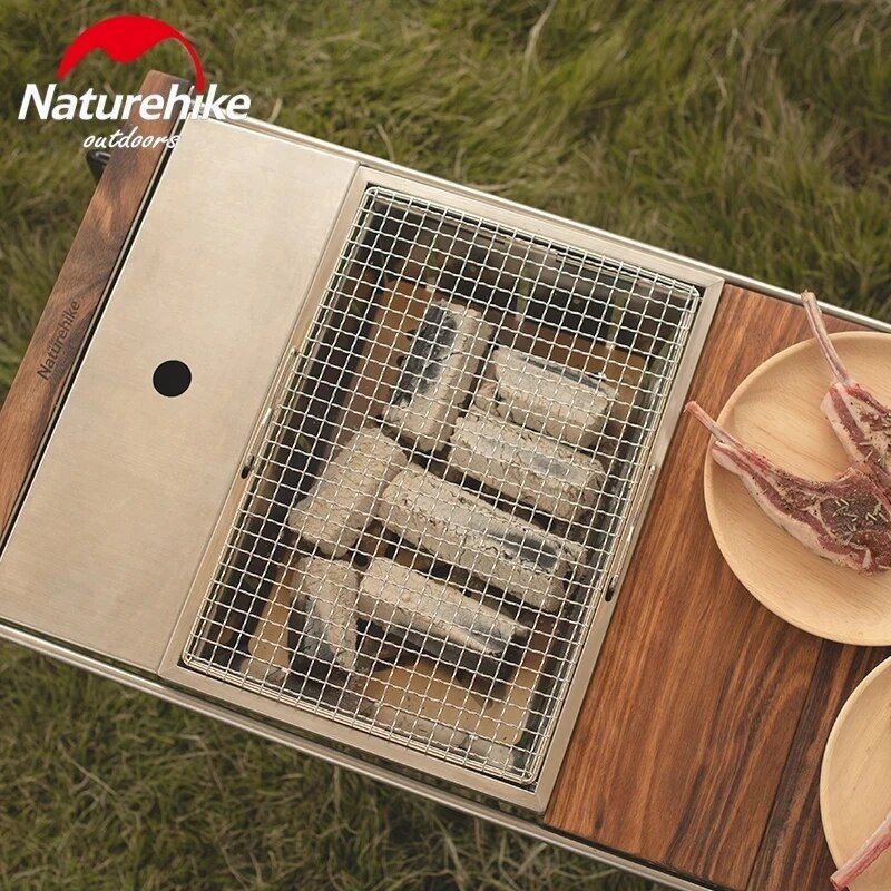 Гриль портативний Naturehike Picnic BBQ Grill NH20CJ006, р-р L, сталь, фото 11