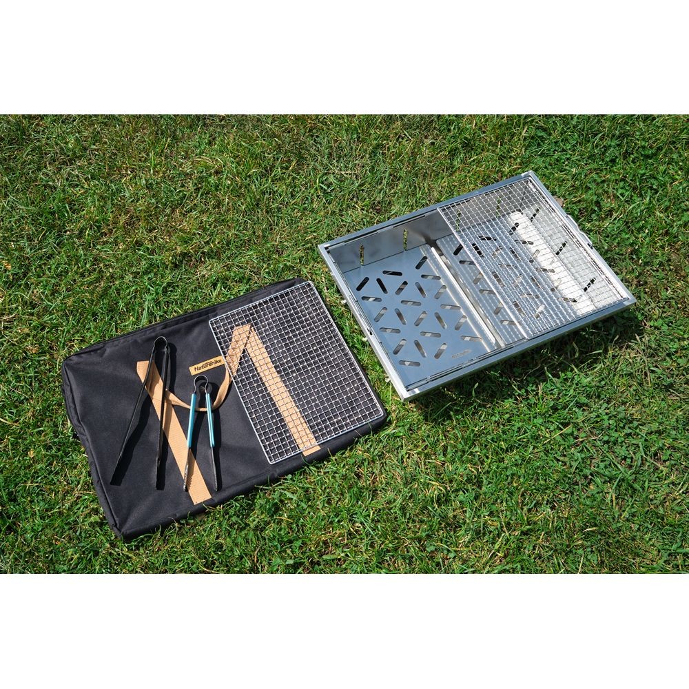 Гриль портативний Naturehike Picnic BBQ Grill NH20CJ006, р-р L, сталь, фото 12
