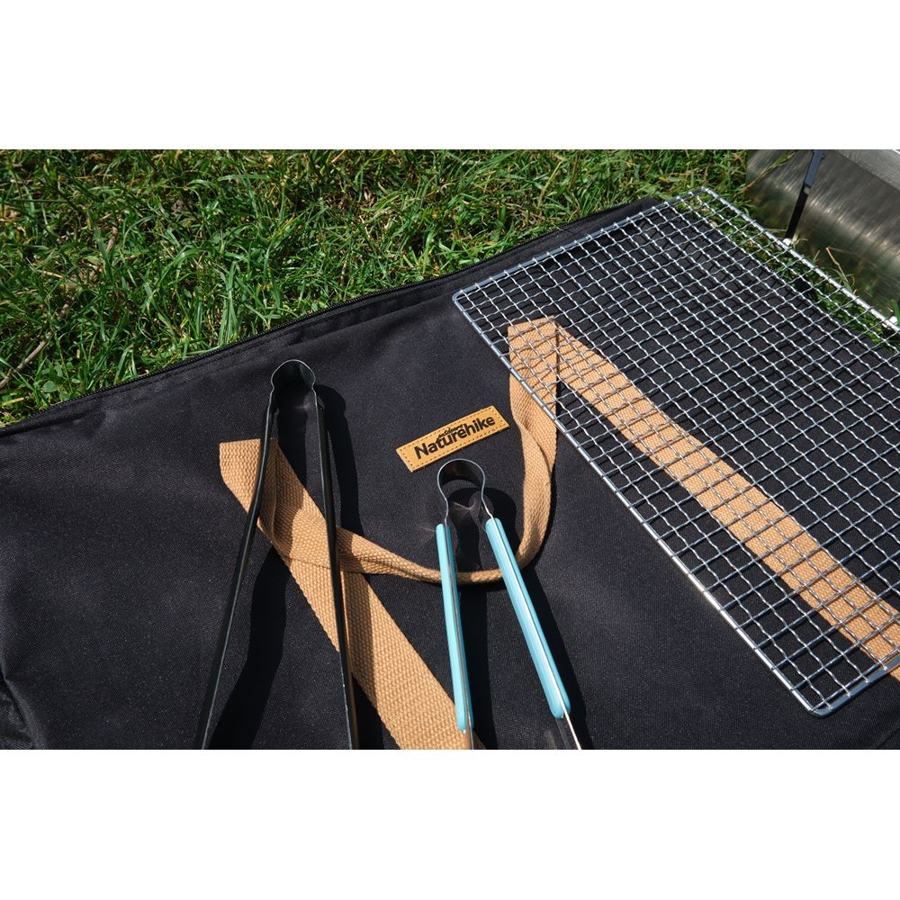 Гриль портативний Naturehike Picnic BBQ Grill NH20CJ006, р-р L, сталь, фото 13