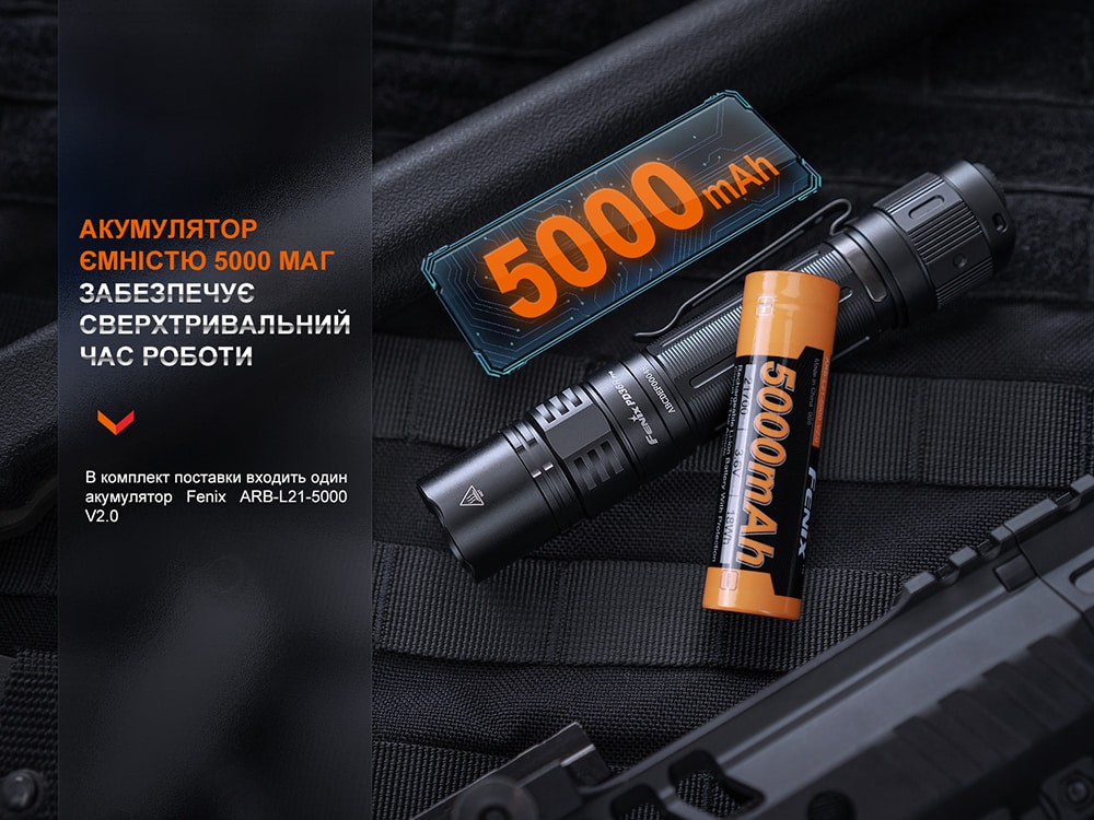 Ліхтар тактичний Fenix PD36R Pro RED, фото 13