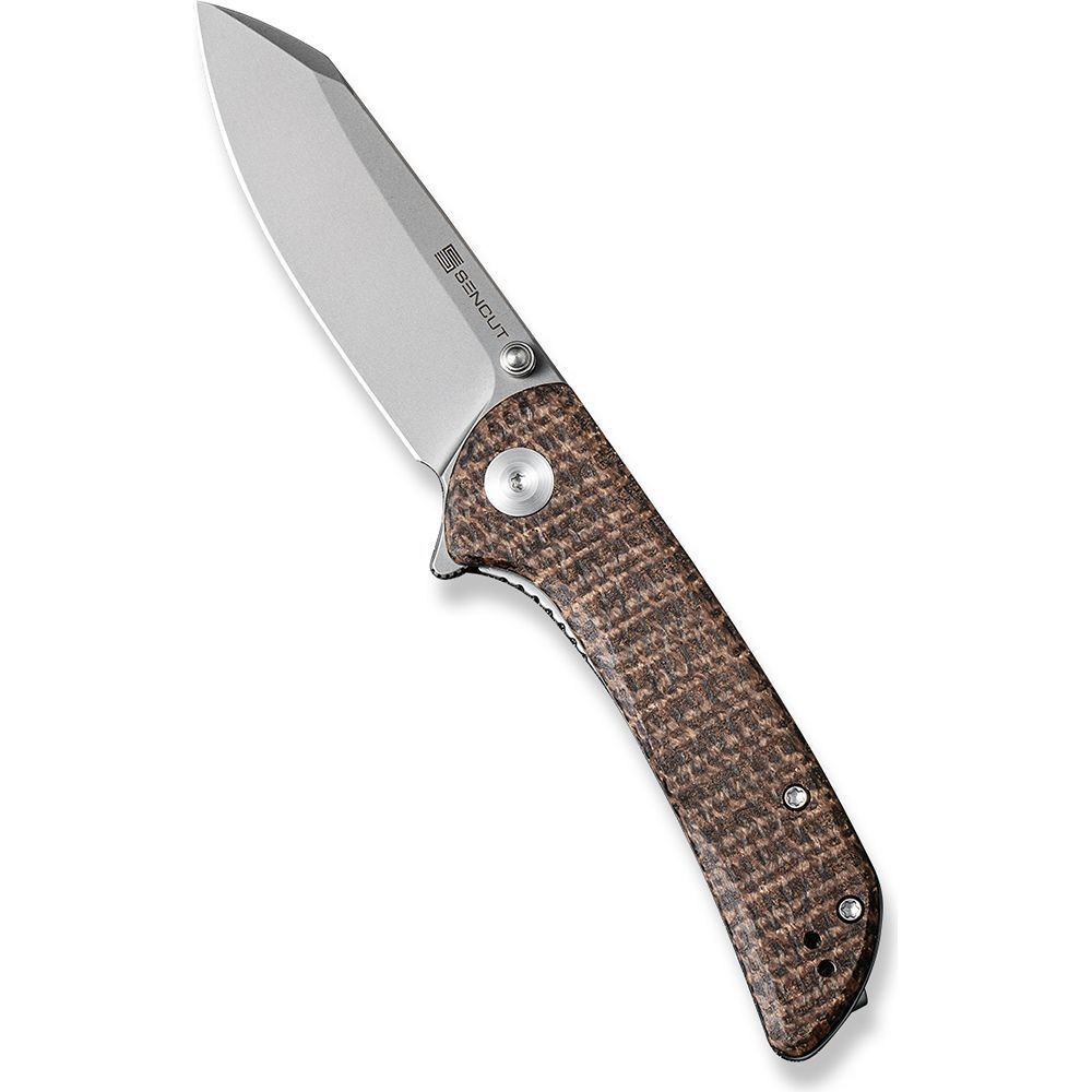 Ніж складаний кишеньковий Sencut Fritch, (7.6 см) 9Cr18MoV / Micarta коричневий, фото 2