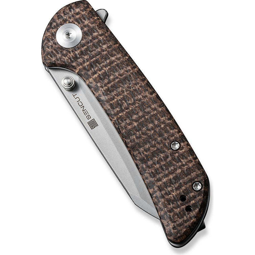Ніж складаний кишеньковий Sencut Fritch, (7.6 см) 9Cr18MoV / Micarta коричневий, фото 5