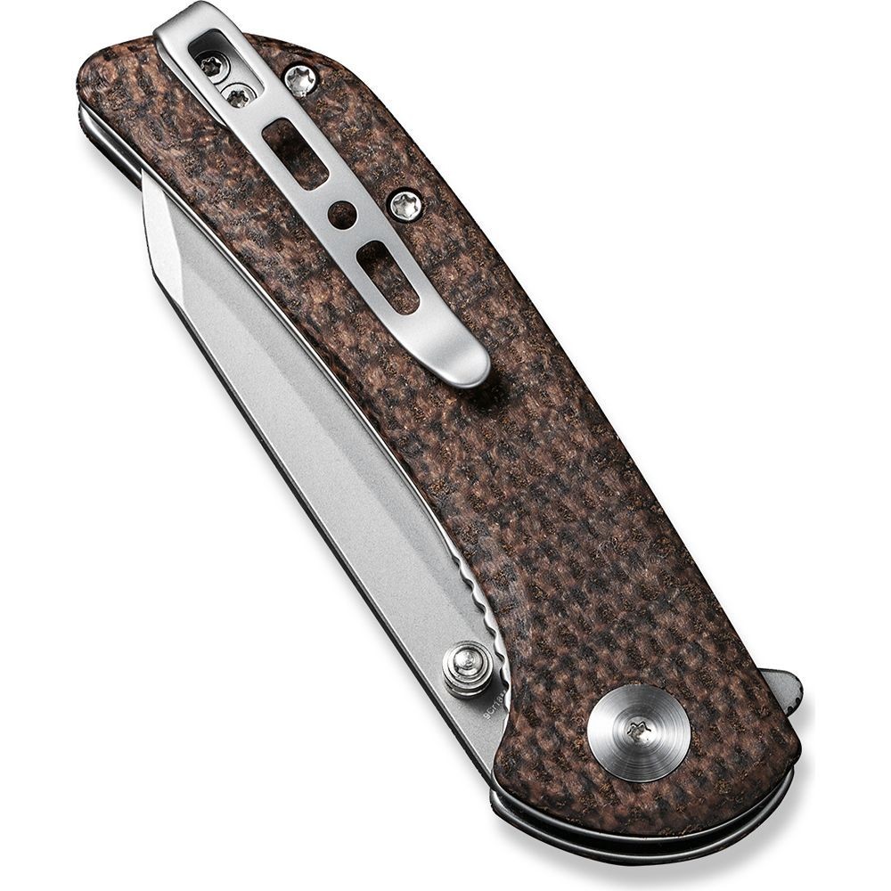 Ніж складаний кишеньковий Sencut Fritch, (7.6 см) 9Cr18MoV / Micarta коричневий, фото 6