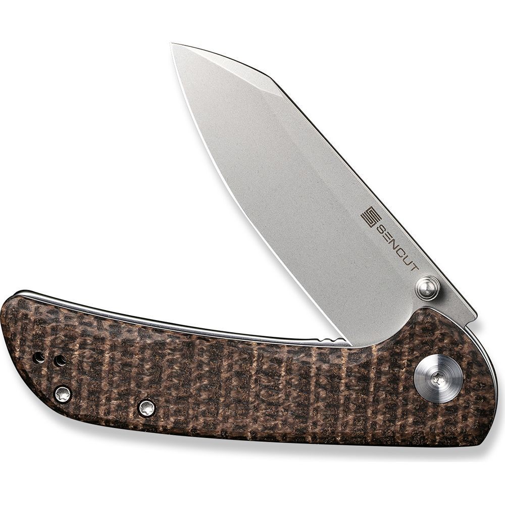 Ніж складаний кишеньковий Sencut Fritch, (7.6 см) 9Cr18MoV / Micarta коричневий, фото 7