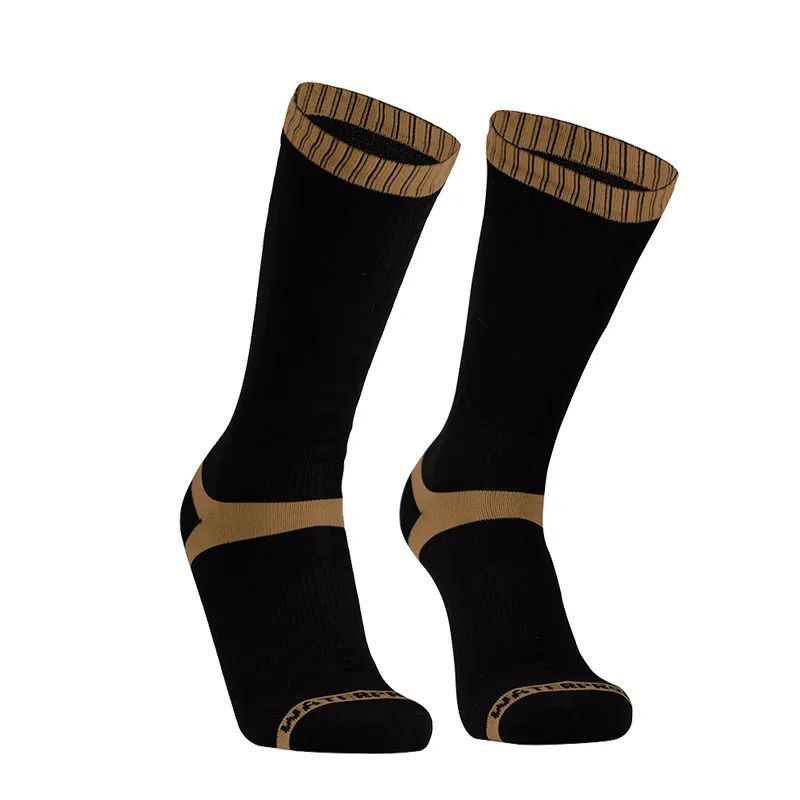 Шкарпетки водонепроникні Dexshell Hytherm Pro Socks, розмір XL , чорні з коричневою смугою