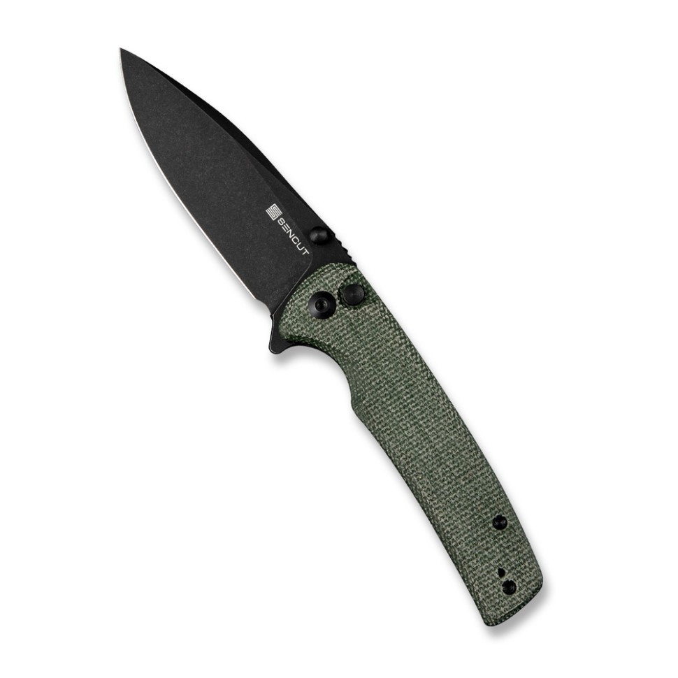 Ніж складаний туристичний Sencut Sachse, (8.8 см)  9Cr18MoV / Micarta зелений