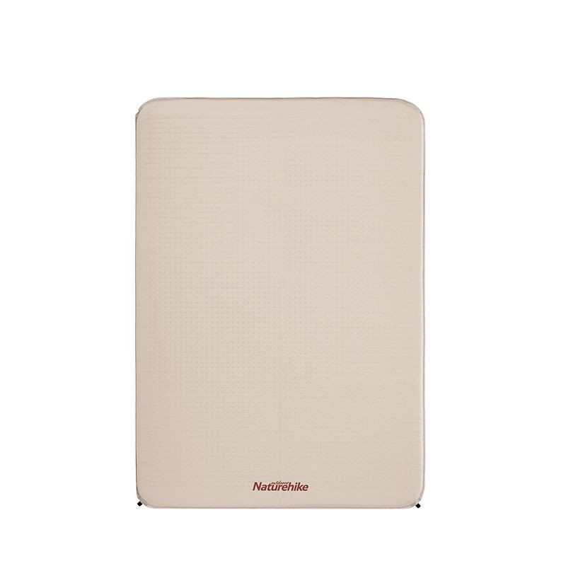 Матрац туристичний самонадувний двомісний Naturehike NH20DZ002, 196x130x6 см, бежевий