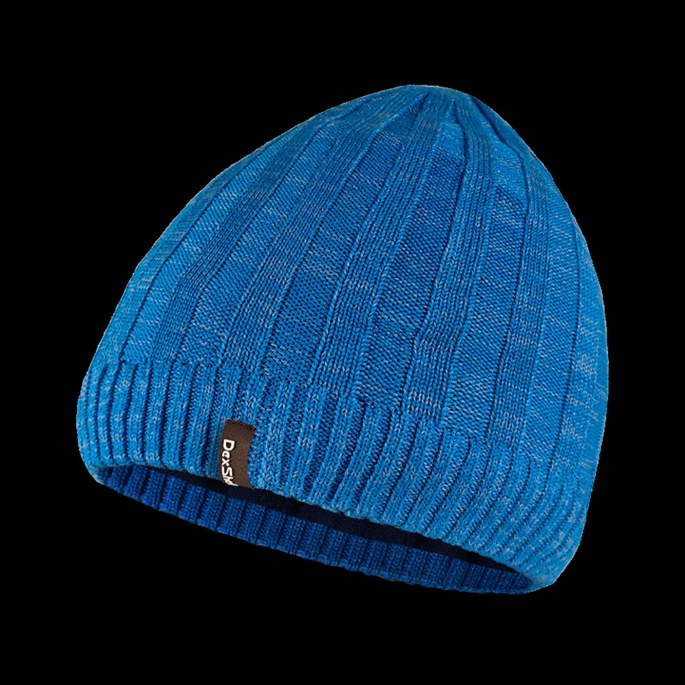 Водонепроникна шапка Dexshell Heathered Rib Knit Beanie, onesize , блакитний