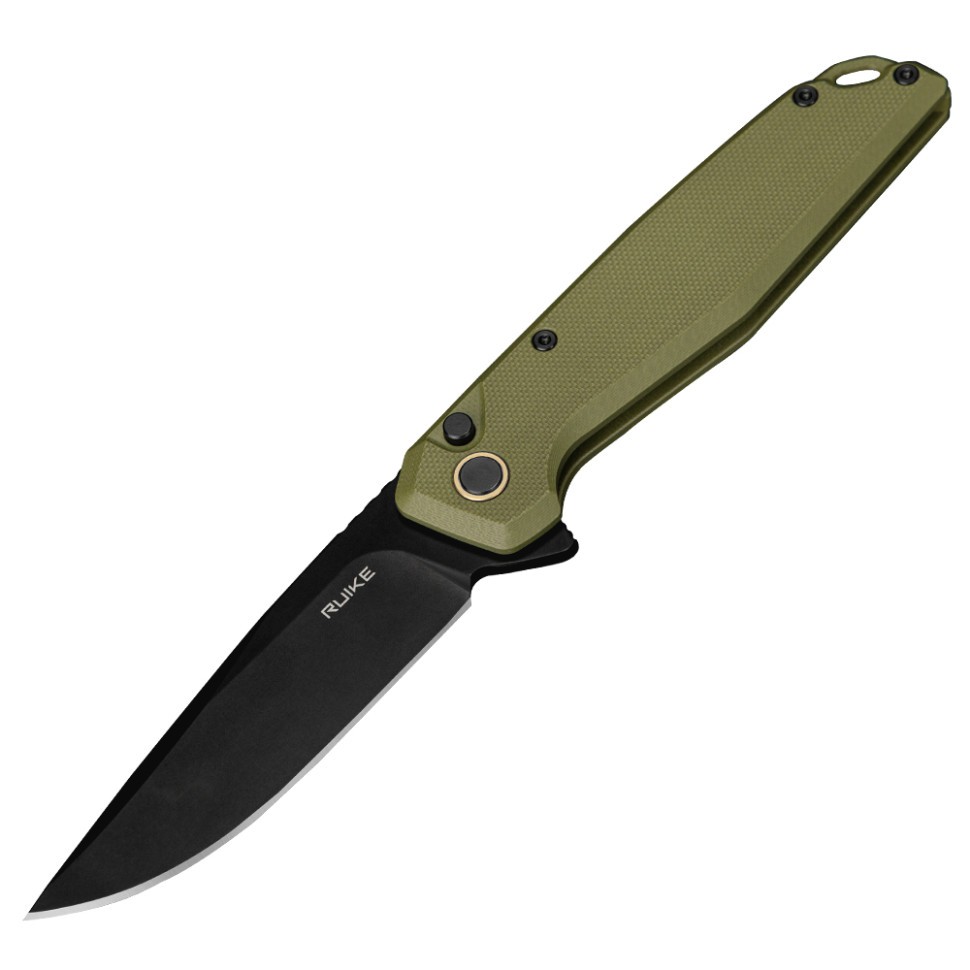 Ніж складаний туристичний Ruike P873-G, 14C28N / G10 зелений