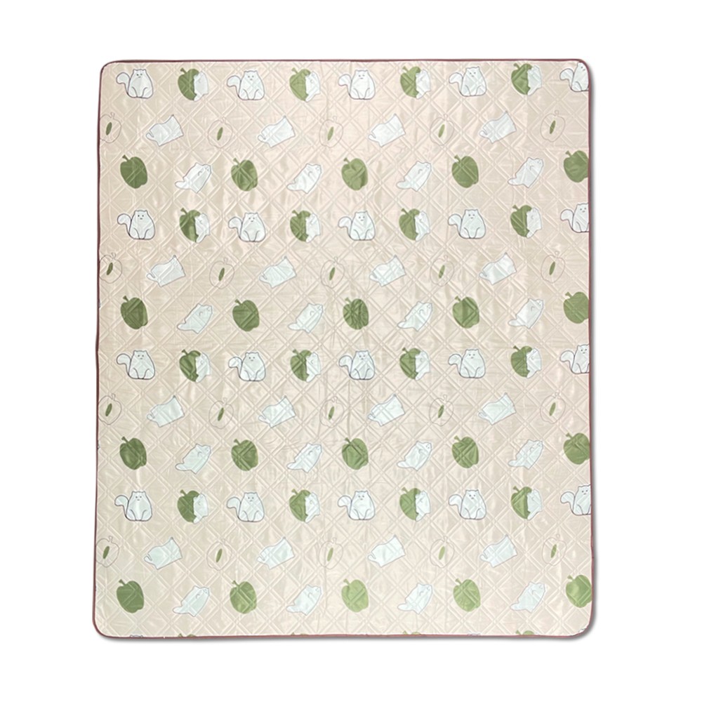Килимок для пікніка водостійкий Naturehike CNK2350WS010, 210x240 см, бежевий з принтом