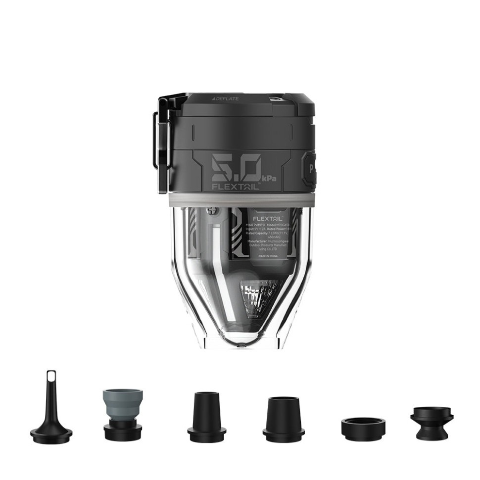 Насос-ліхтар кемпінговий Flextail Max Pump , чорний
