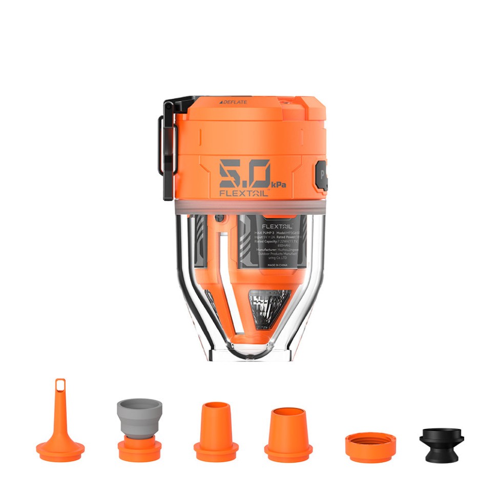 Насос-ліхтар кемпінговий Flextail Max Pump , помаранчевий