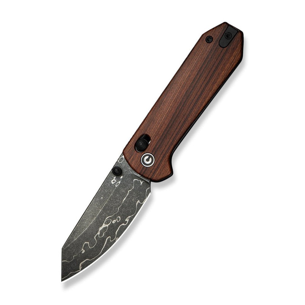 Ніж складаний кишеньковий Civivi Yonder, Damascus / Guibourtia Wood