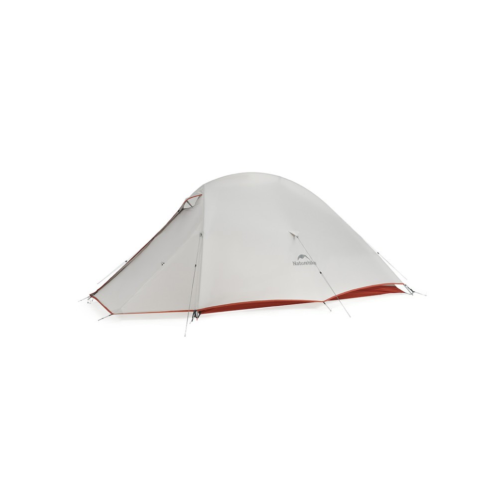 Намет надлегкий двомісний з футпринтом Naturehike Cloud Up Pro CNK2350WS020, 20D, світлий сірий