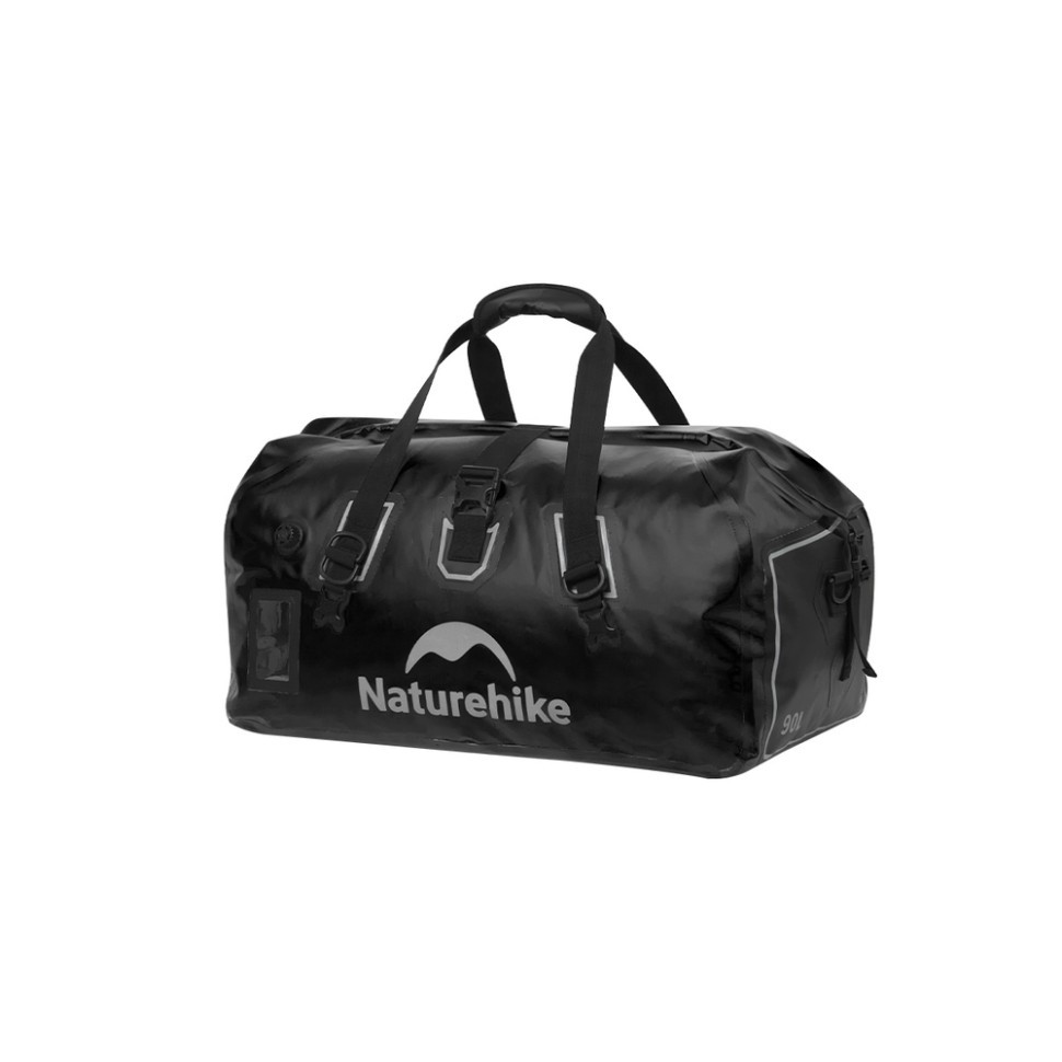 Водонепроникна дорожня сумка Naturehike CNK2450XB015, 90 л, чорна