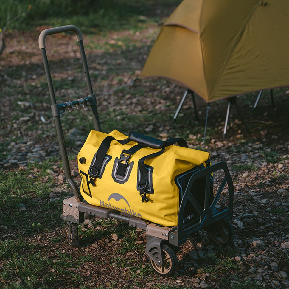 Водонепроникна дорожня сумка Naturehike CNK2450XB015, 40 л, жовта, фото 3