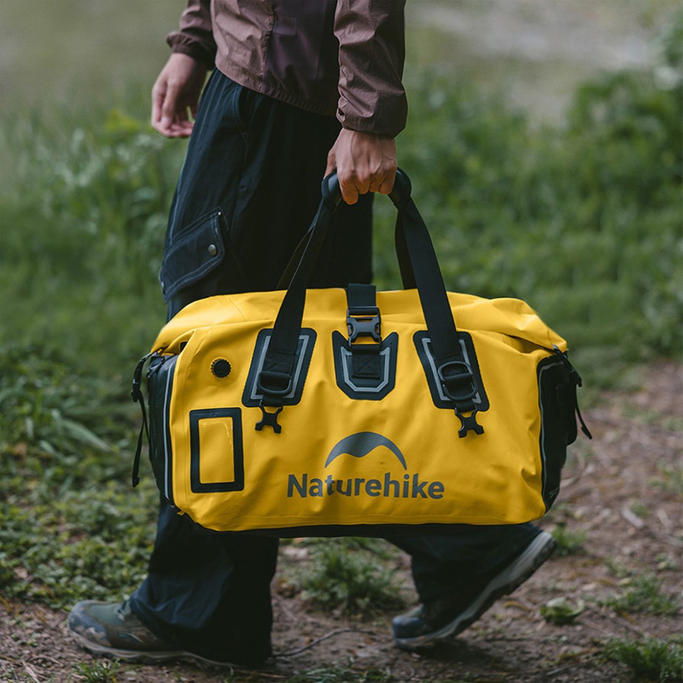 Водонепроникна дорожня сумка Naturehike CNK2450XB015, 40 л, жовта, фото 4