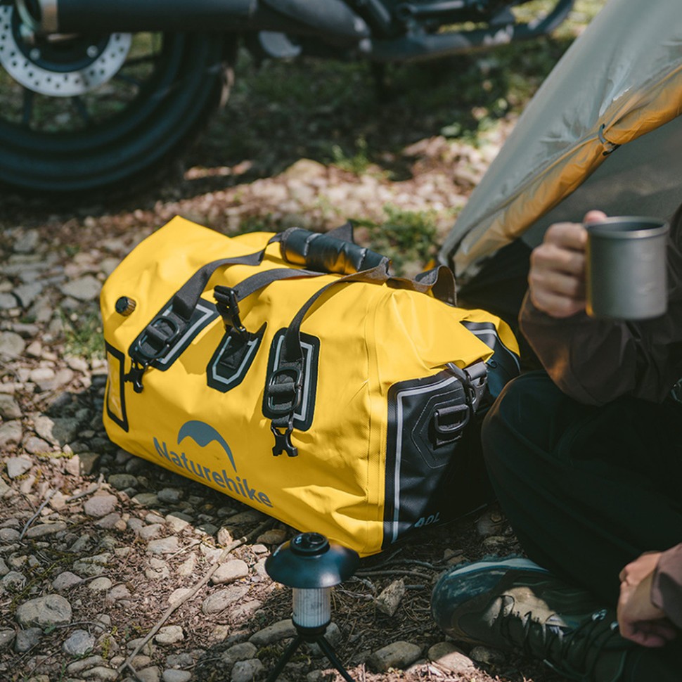 Водонепроникна дорожня сумка Naturehike CNK2450XB015, 40 л, жовта, фото 5